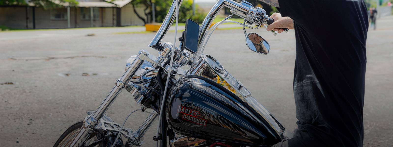 Quad Lock Handlebar Mount PRO - Large & Chrome - Quad Lock