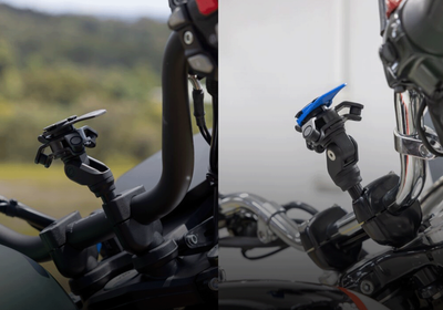 Image: Quad Lock’s NEW Handlebar Clamp Motorcycle Mount