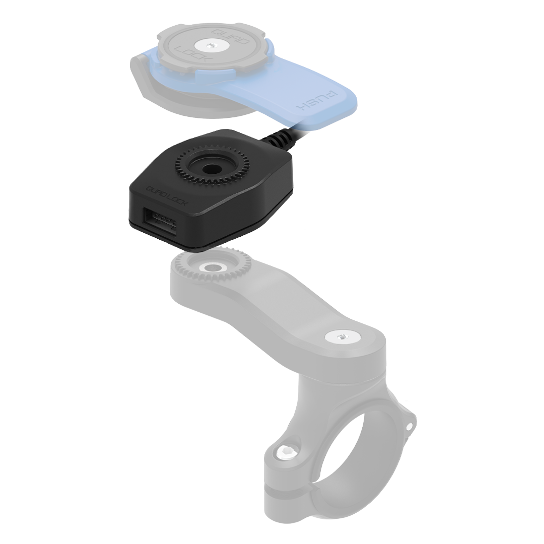 QUADLOCK クアッドロック USBチャージャー 他 マウント×充電】超絶便利なスマホホルダー、クアッドロックモト